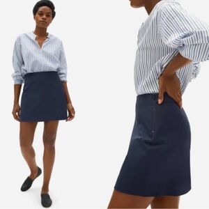 Everlane Navy Mini Skirt